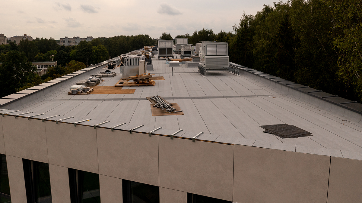 Commercial Roofing Job in progress