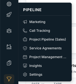 ContractorHUB Collapsible Navigation
