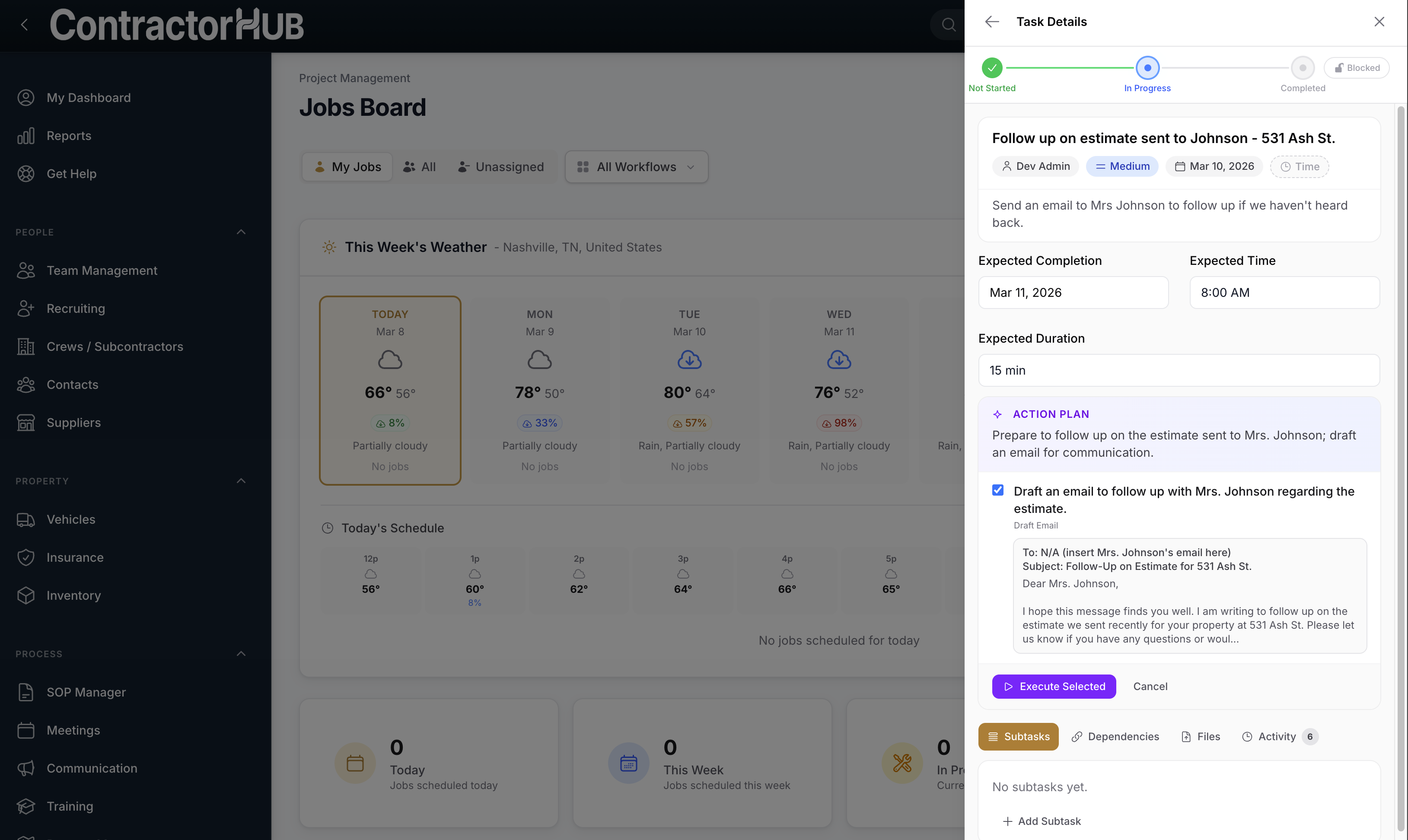 AI Task Assistant helping with task completion